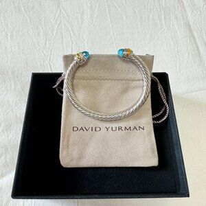 David Yurman Cable Classics Blue Topaz Bracelet 7mm